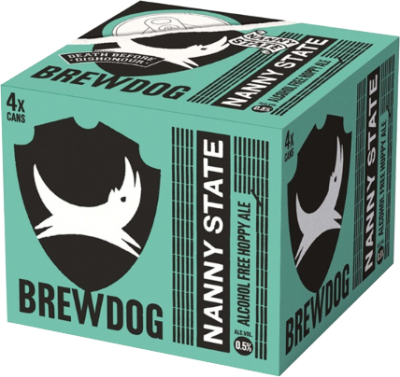 BrewDog Nanny State 4pack met blikjes van 33cl BrewDog Nanny State 4pack met blikjes van 33cl